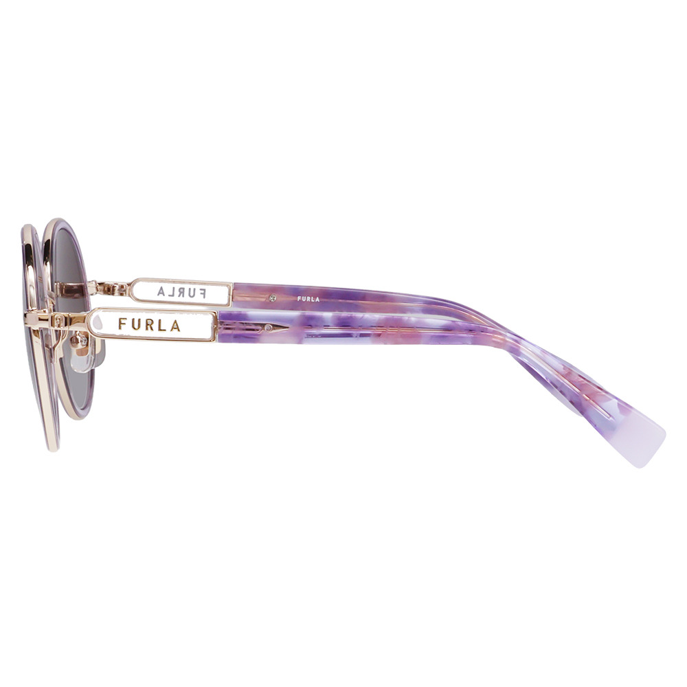 FURLA フルラ サングラス SFUA48J 0I88 52 メタル セル ラウンド コンビ レディース | FURLA | 02
