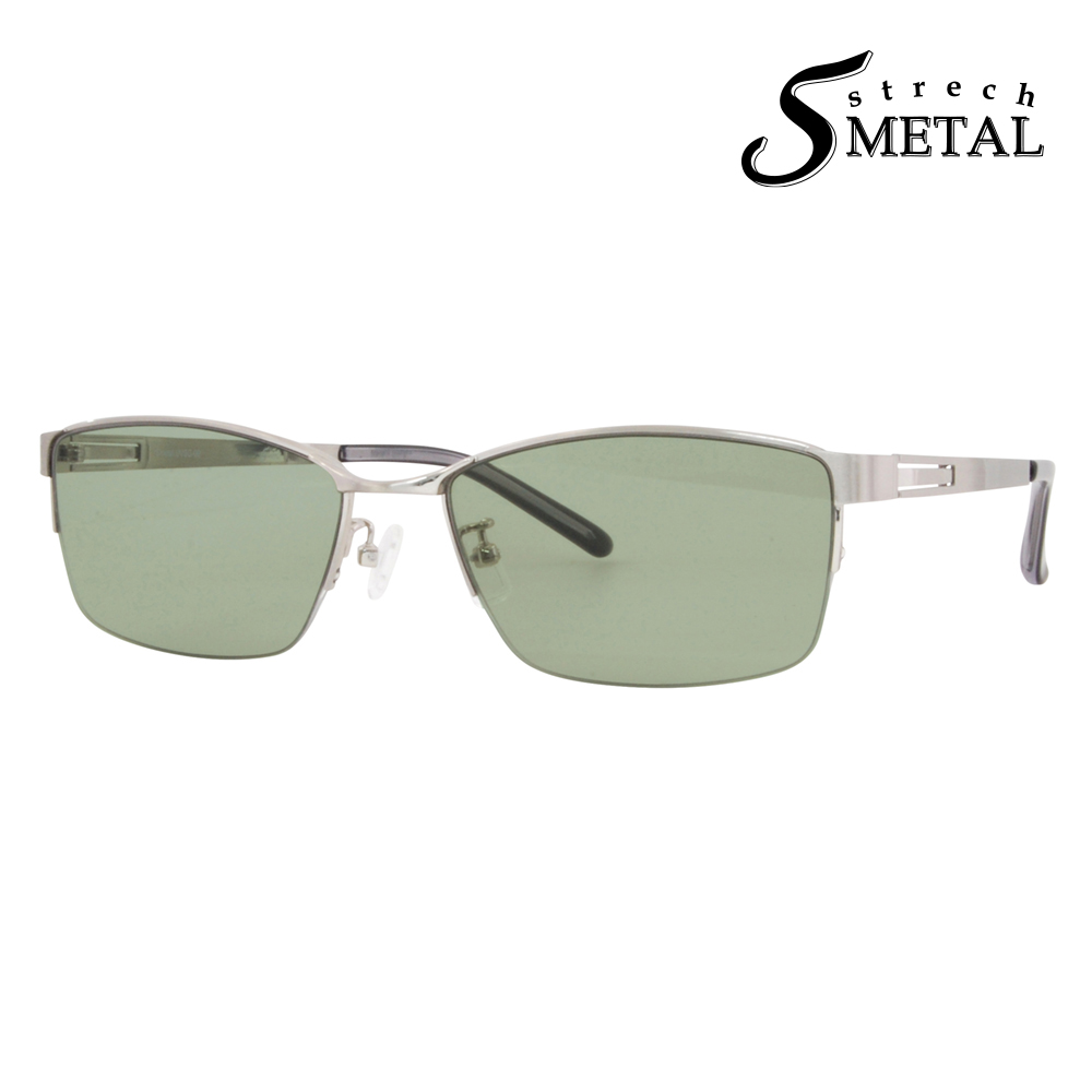SMETAL Strech METAL UVサングラス-009-4 エスメタル Sメタル UVカット 紫外線カット 度付きサングラス対応 | 