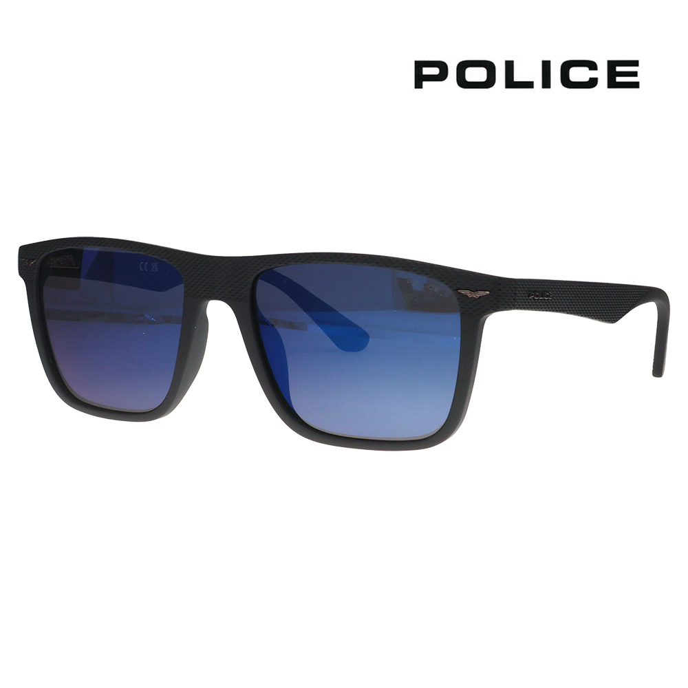 ポリス サングラス SPLE02 U28B 57 POLICE GATOR2 スクエア セル メンズ 偏光 伊達眼鏡 メガネ | POLICE