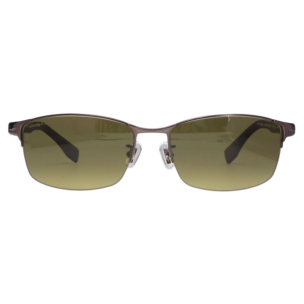 ポリス サングラス SPLT76J 627P 58 POLICE スクエア チタン チタニウム メンズ アウトドア 偏光 ULTRAレンズ | POLICE | 01