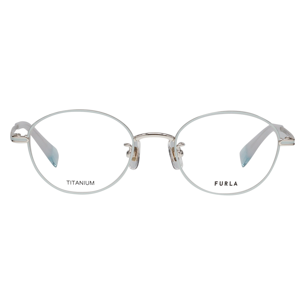 FURLA フルラ 眼鏡 伊達メガネ VFU751J I88A 48 オーバル ボストン ジャパンモデル メタル チタン レディース | FURLA | 01