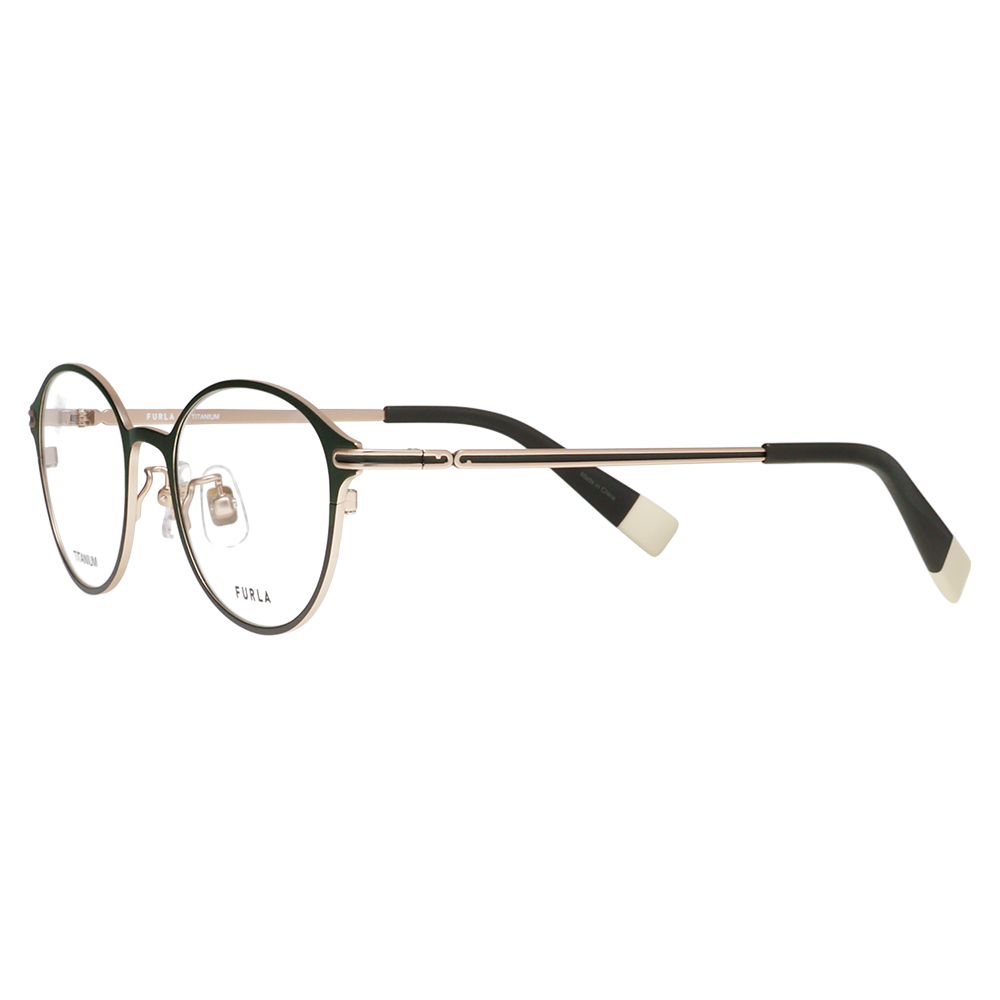 FURLA フルラ 眼鏡 伊達メガネ VFU752J 0648 49 ボストン ラウンド ジャパンモデル メタル チタン レディース | FURLA | 03