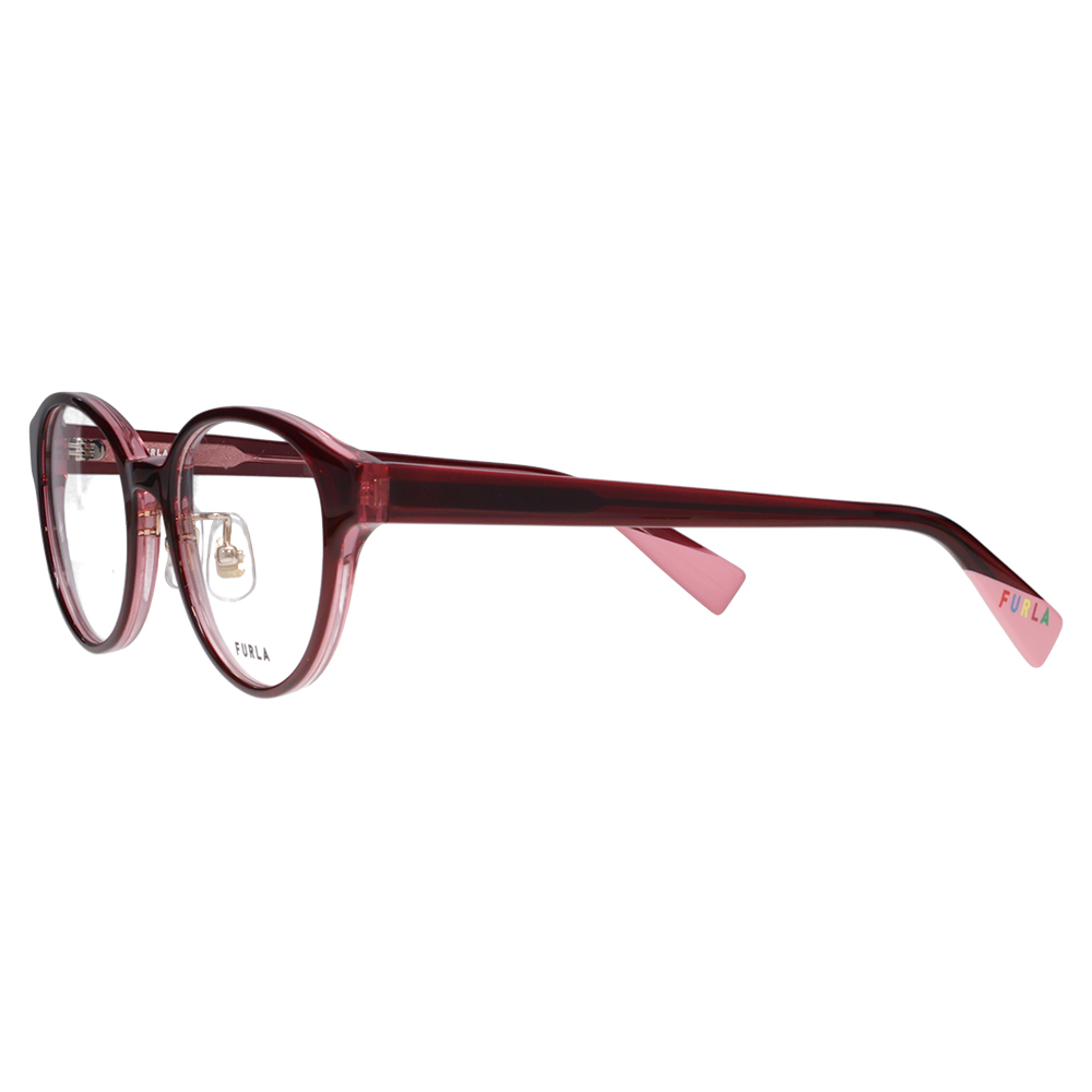 FURLA フルラ 眼鏡 伊達メガネ VFU800J 07QR 50 ボストン セル ジャパンモデル レディース | FURLA | 03