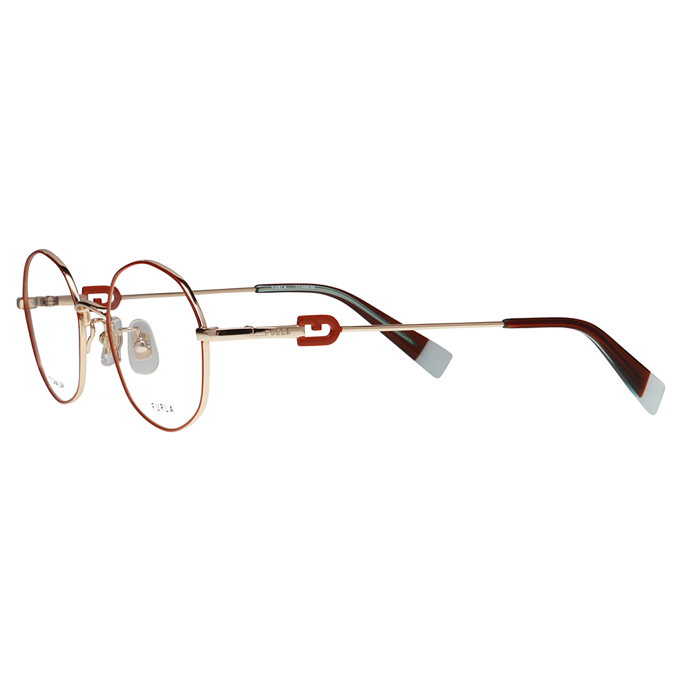 FURLA フルラ 眼鏡 伊達メガネ VFU860J 0323 49 オクタゴン メタル ジャパンモデル レディース | FURLA | 03