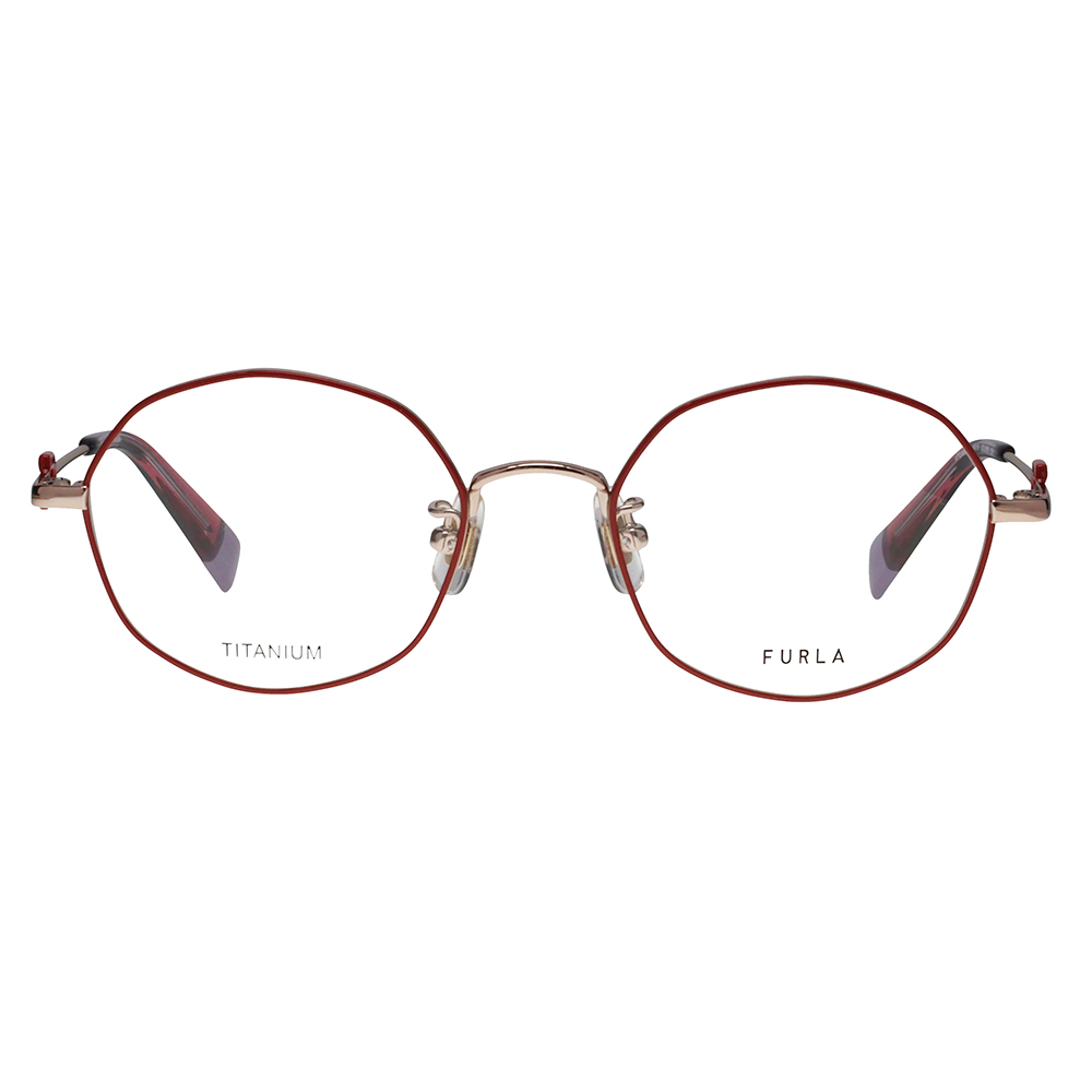 FURLA フルラ 眼鏡 伊達メガネ VFU860J 0K1B 49 オクタゴン メタル ジャパンモデル レディース | FURLA | 01