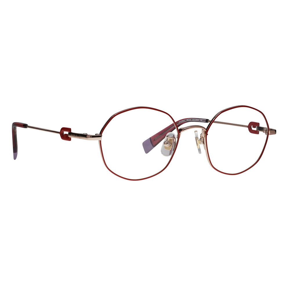 FURLA フルラ 眼鏡 伊達メガネ VFU860J 0K1B 49 オクタゴン メタル ジャパンモデル レディース | FURLA | 04