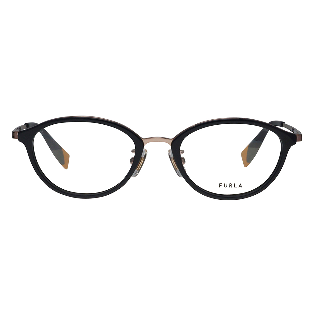 FURLA フルラ 眼鏡 伊達メガネ VFU863J 0C1L 48 オーバル ジャパンモデル レディース | FURLA | 01