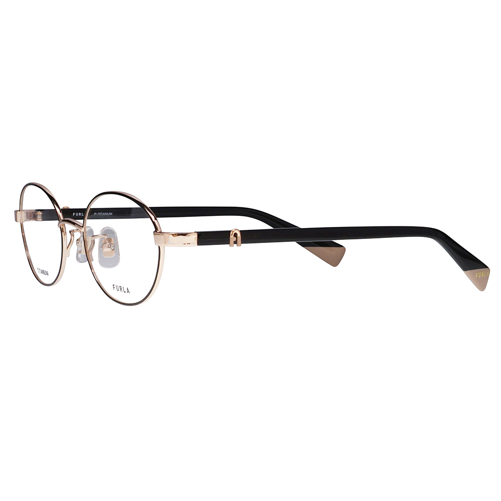 FURLA フルラ 眼鏡 伊達メガネ VFU963J 0492 50 オーバル メタル チタン ジャパンモデル レディース | FURLA | 03
