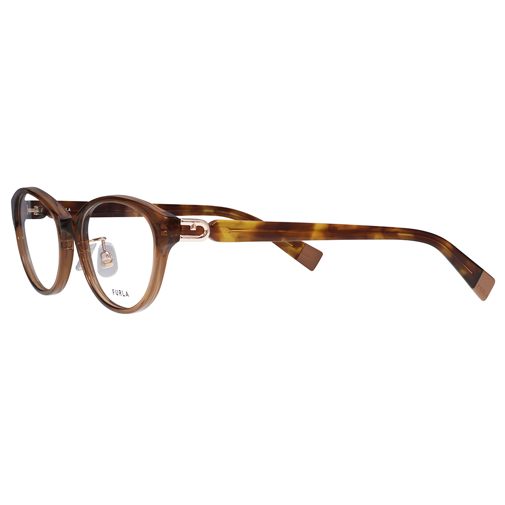 FURLA フルラ 眼鏡 伊達メガネ VFU967J 02GG 51 オーバル セル ジャパンモデル レディース | FURLA | 03