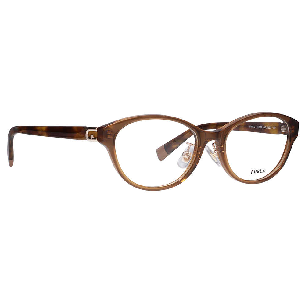 FURLA フルラ 眼鏡 伊達メガネ VFU967J 02GG 51 オーバル セル ジャパンモデル レディース | FURLA | 04