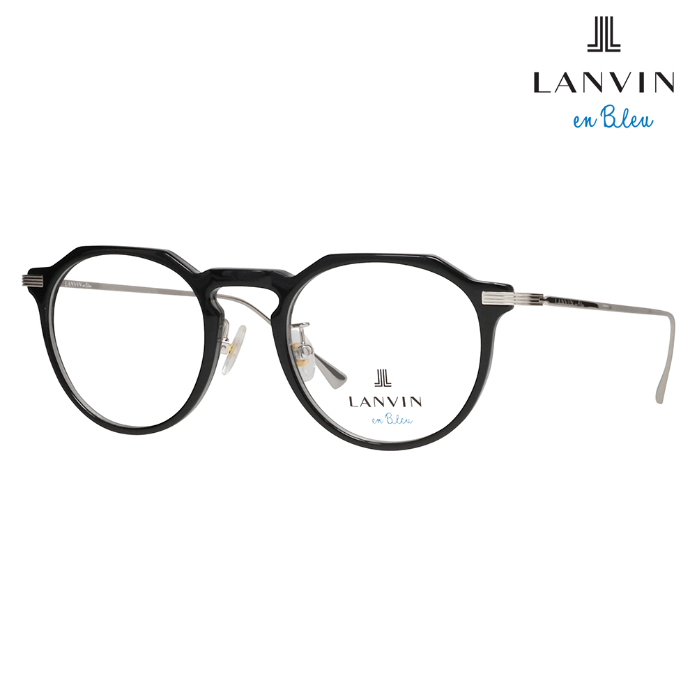 LANVIN en bleu ランバンオンブルー 眼鏡 伊達メガネ VLB001J 05BG 47 フレンチビンテージ クラウンパント クリアカラー ジャパンモデル レディース | LANVIN en Bleu