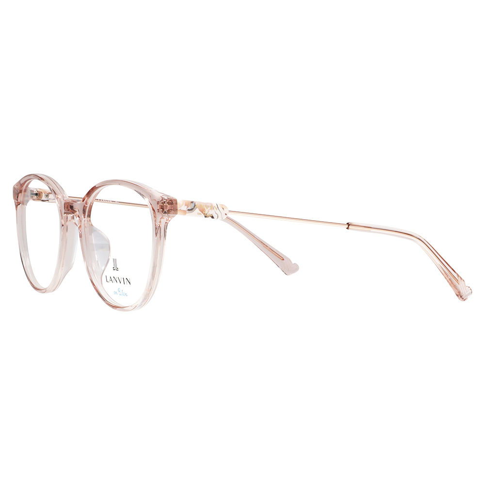 LANVIN en bleu ランバンオンブルー 眼鏡 伊達メガネ VLB003J 03GB 51 フレンチビンテージ ボストン ラウンド セル クリアカラー ジャパンモデル レディース | LANVIN en Bleu | 03