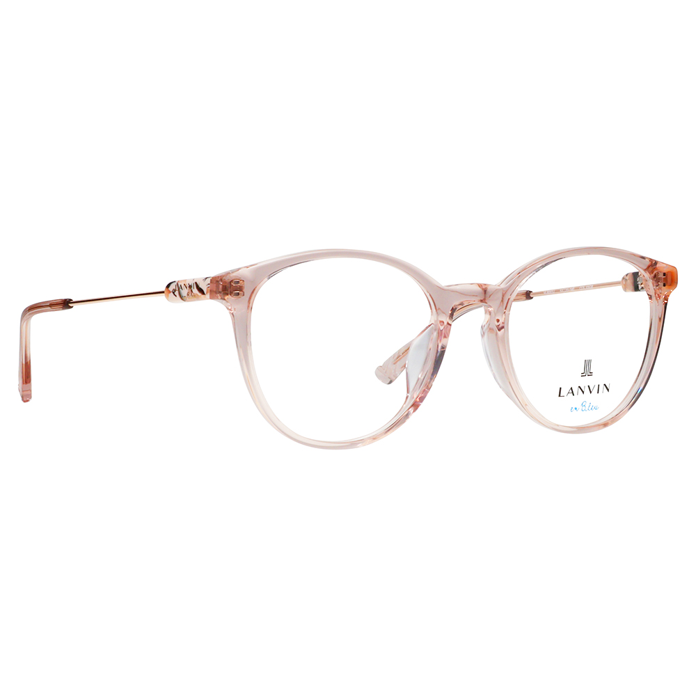 LANVIN en bleu ランバンオンブルー 眼鏡 伊達メガネ VLB003J 03GB 51 フレンチビンテージ ボストン ラウンド セル クリアカラー ジャパンモデル レディース | LANVIN en Bleu | 04