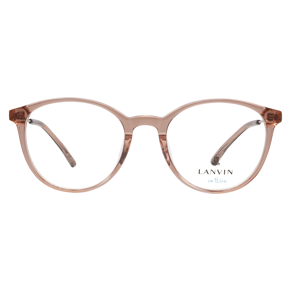 LANVIN en bleu ランバンオンブルー 眼鏡 伊達メガネ VLB003J 06A6 51 フレンチビンテージ ボストン ラウンド セル クリアカラー ジャパンモデル レディース | LANVIN en Bleu | 01