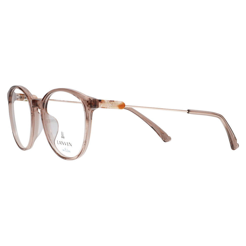 LANVIN en bleu ランバンオンブルー 眼鏡 伊達メガネ VLB003J 06A6 51 フレンチビンテージ ボストン ラウンド セル クリアカラー ジャパンモデル レディース | LANVIN en Bleu | 03