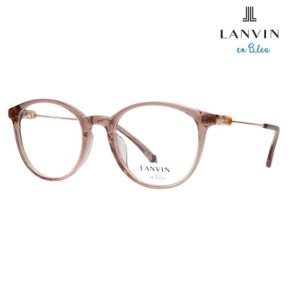 LANVIN en bleu ランバンオンブルー 眼鏡 伊達メガネ VLB003J 06A6 51 フレンチビンテージ ボストン ラウンド セル クリアカラー ジャパンモデル レディース | LANVIN en Bleu