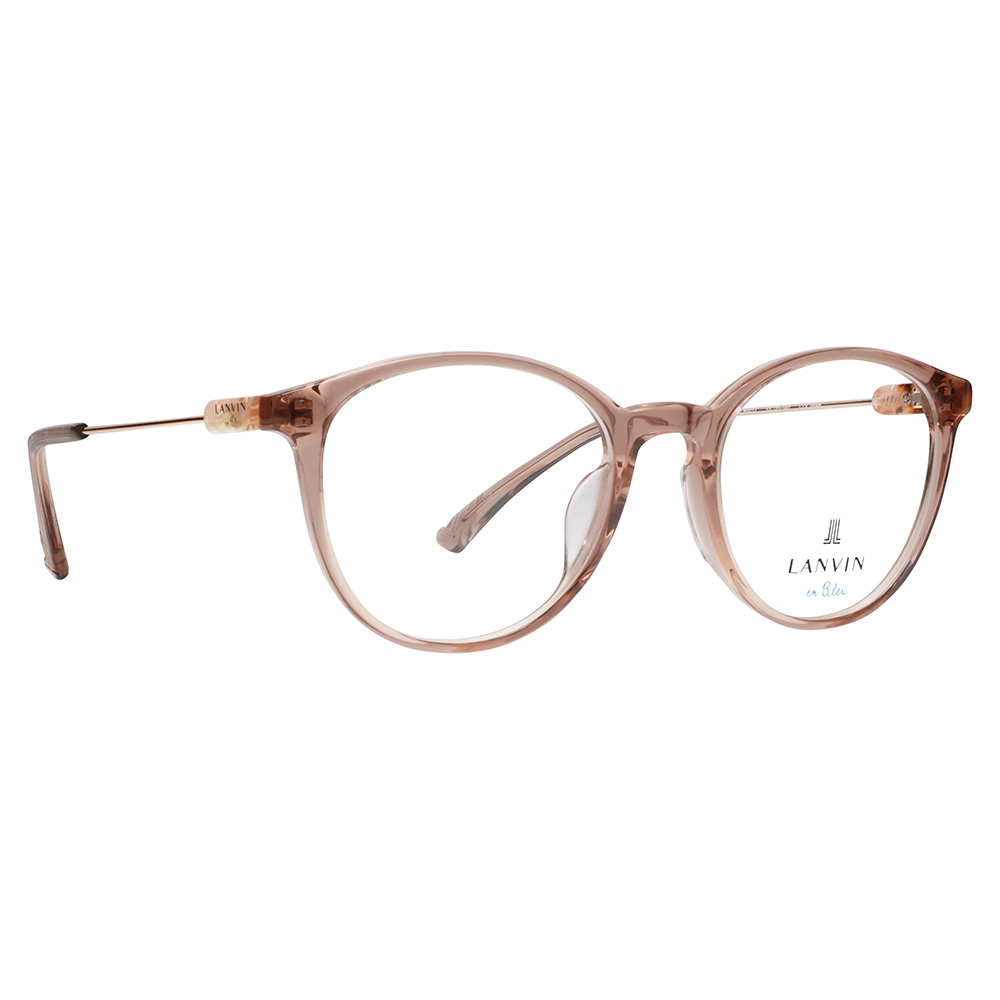 LANVIN en bleu ランバンオンブルー 眼鏡 伊達メガネ VLB003J 06A6 51 フレンチビンテージ ボストン ラウンド セル クリアカラー ジャパンモデル レディース | LANVIN en Bleu | 04
