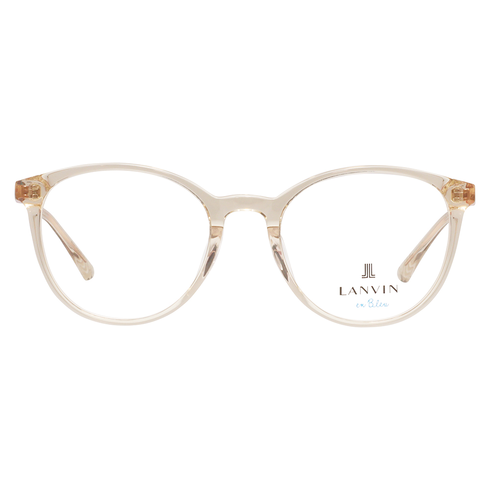 LANVIN en bleu ランバンオンブルー 眼鏡 伊達メガネ VLB003J 07AY 51 フレンチビンテージ ボストン ラウンド セル クリアカラー ジャパンモデル レディース | LANVIN en Bleu | 01