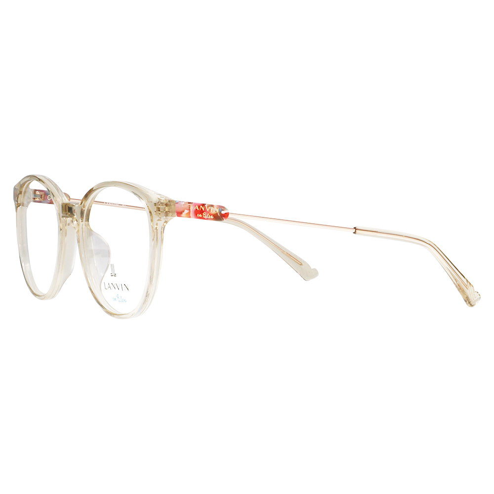 LANVIN en bleu ランバンオンブルー 眼鏡 伊達メガネ VLB003J 07AY 51 フレンチビンテージ ボストン ラウンド セル クリアカラー ジャパンモデル レディース | LANVIN en Bleu | 03