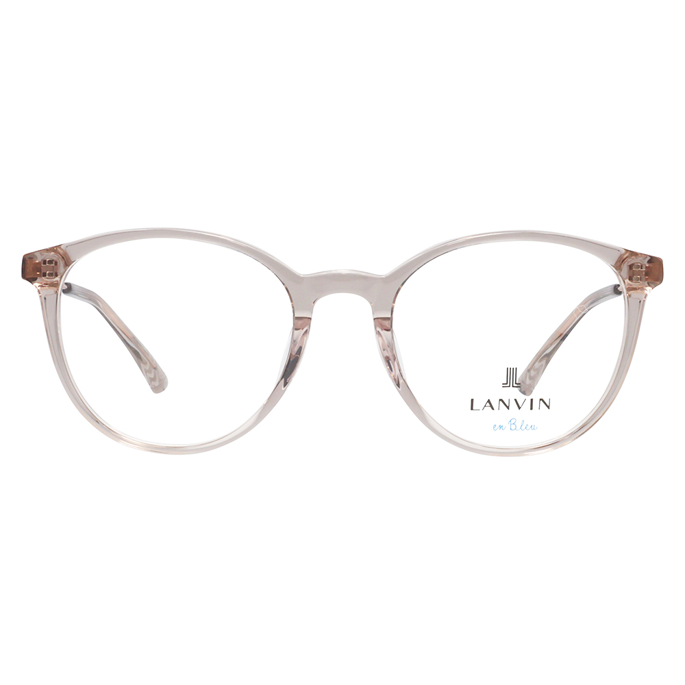 LANVIN en bleu ランバンオンブルー 眼鏡 伊達メガネ VLB003J 07T1 51 フレンチビンテージ ボストン ラウンド セル クリアカラー ジャパンモデル レディース | LANVIN en Bleu | 01
