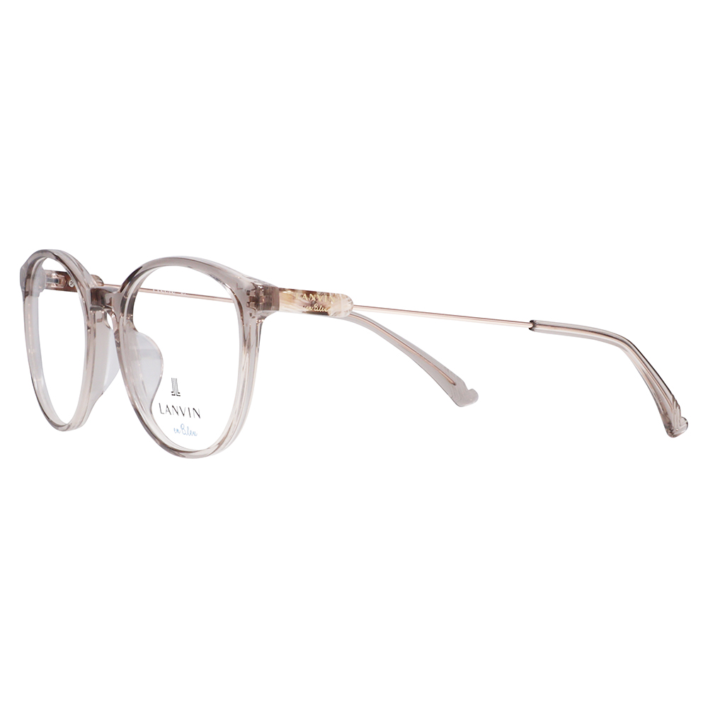 LANVIN en bleu ランバンオンブルー 眼鏡 伊達メガネ VLB003J 07T1 51 フレンチビンテージ ボストン ラウンド セル クリアカラー ジャパンモデル レディース | LANVIN en Bleu | 03