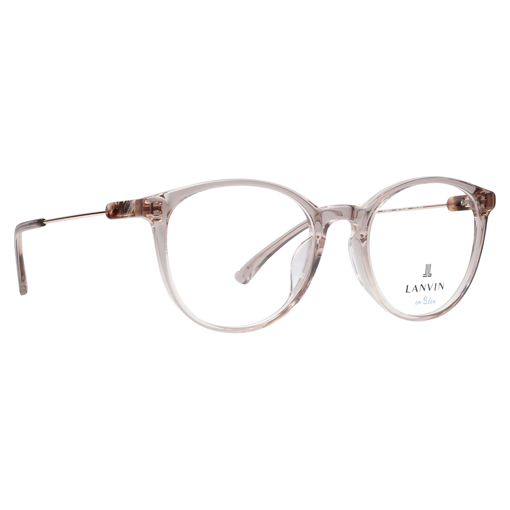 LANVIN en bleu ランバンオンブルー 眼鏡 伊達メガネ VLB003J 07T1 51 フレンチビンテージ ボストン ラウンド セル クリアカラー ジャパンモデル レディース | LANVIN en Bleu | 04