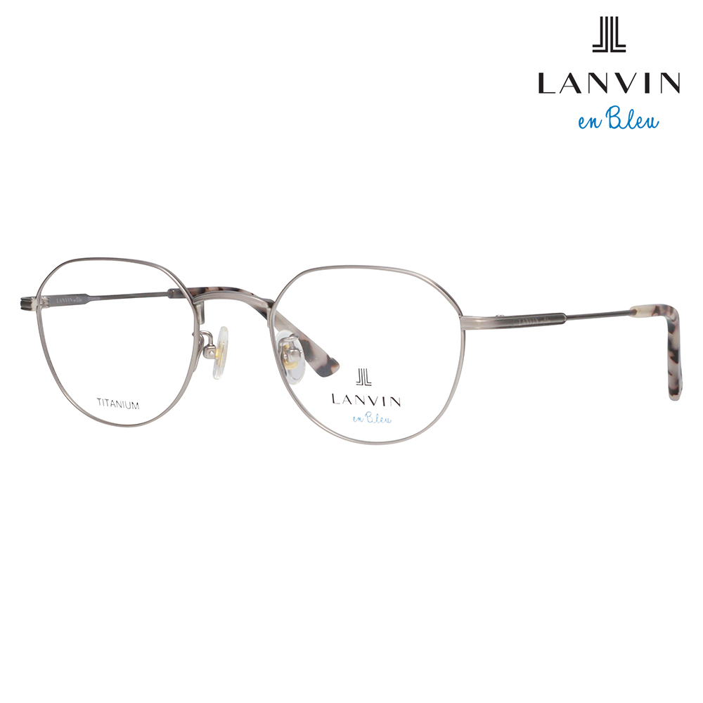 LANVIN en bleu ランバンオンブルー 眼鏡 伊達メガネ VLB004J P8AF 48 フレンチビンテージ クラウンパント メタル ジャパンモデル ユニセックス