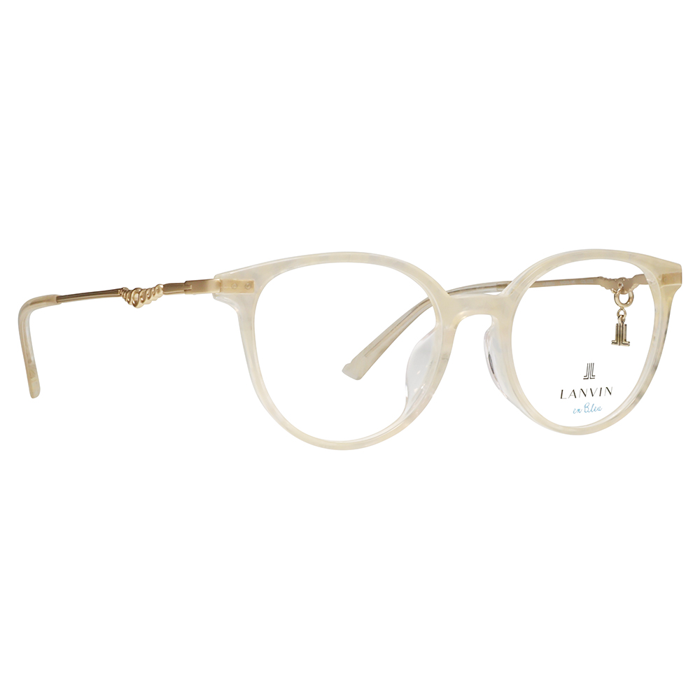 LANVIN en bleu ランバンオンブルー 眼鏡 伊達メガネ VLB005J 0702 51 チャーム ボストン ラウンド セル クリアカラー ジャパンモデル レディース | LANVIN en Bleu | 04