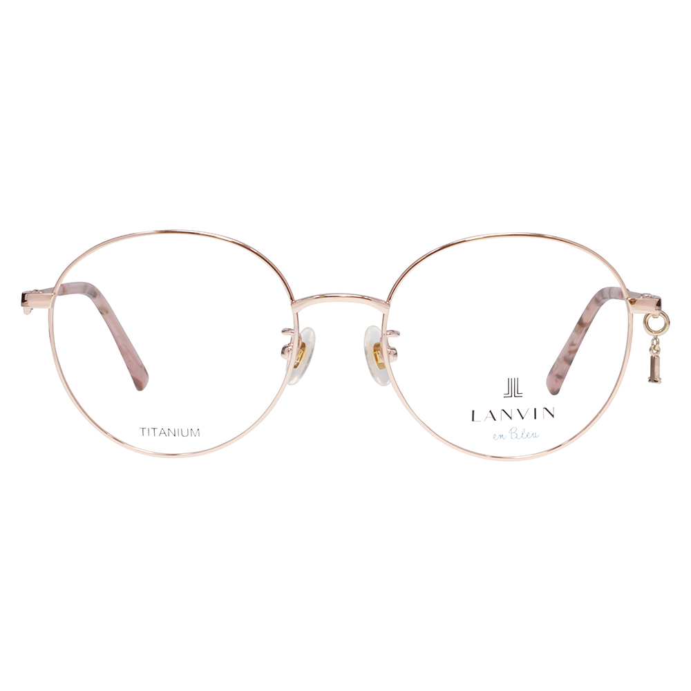 LANVIN en bleu ランバンオンブルー 眼鏡 伊達メガネ VLB006J 02AM 51 チャーム ラウンド メタル ジャパンモデル レディース | LANVIN en Bleu | 01
