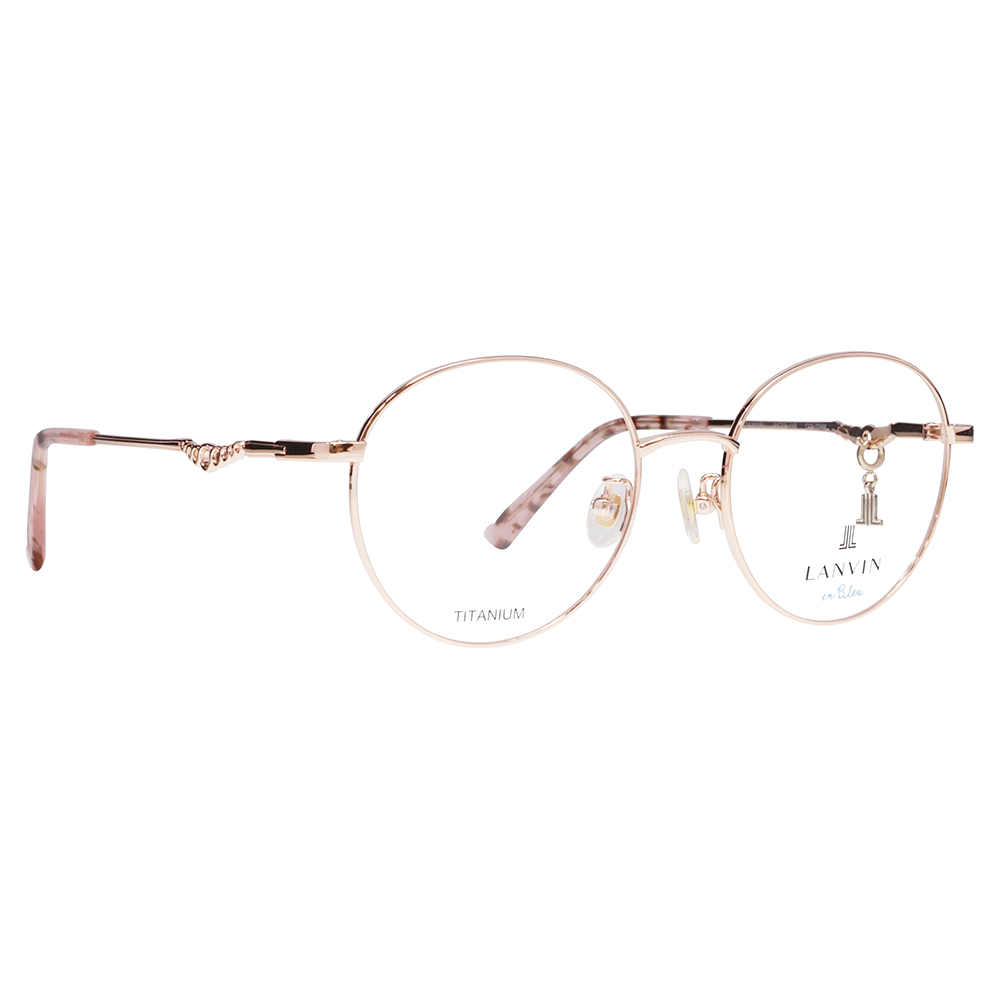 LANVIN en bleu ランバンオンブルー 眼鏡 伊達メガネ VLB006J 02AM 51 チャーム ラウンド メタル ジャパンモデル レディース | LANVIN en Bleu | 04