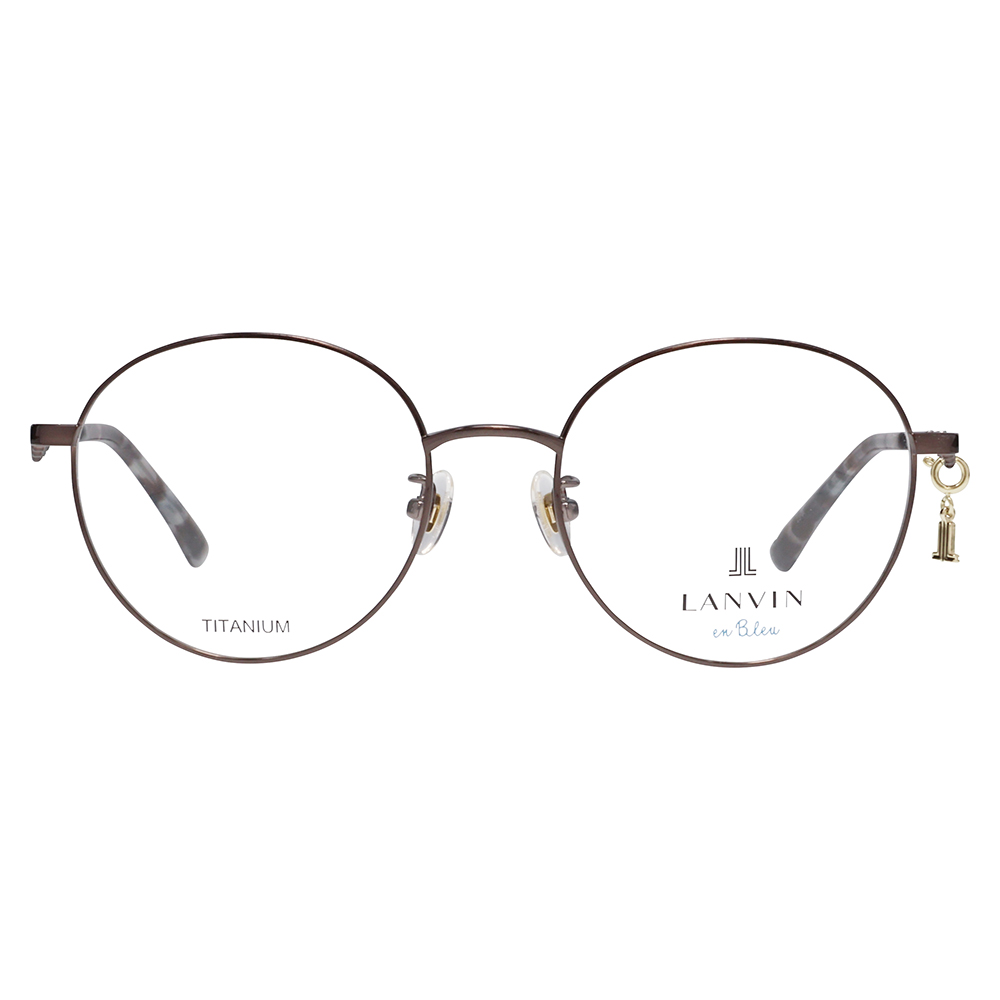 LANVIN en bleu ランバンオンブルー 眼鏡 伊達メガネ VLB006J 0596 51 チャーム ラウンド メタル ジャパンモデル レディース | LANVIN en Bleu | 01