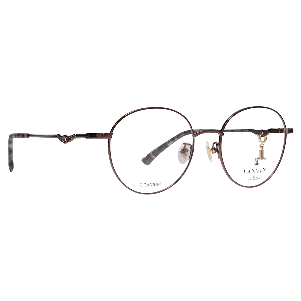 LANVIN en bleu ランバンオンブルー 眼鏡 伊達メガネ VLB006J 0596 51 チャーム ラウンド メタル ジャパンモデル レディース | LANVIN en Bleu | 04