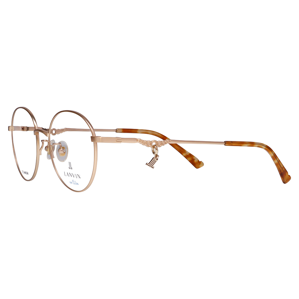 LANVIN en bleu ランバンオンブルー 眼鏡 伊達メガネ VLB006J 0SM6 51 チャーム ラウンド メタル ジャパンモデル レディース | LANVIN en Bleu | 03