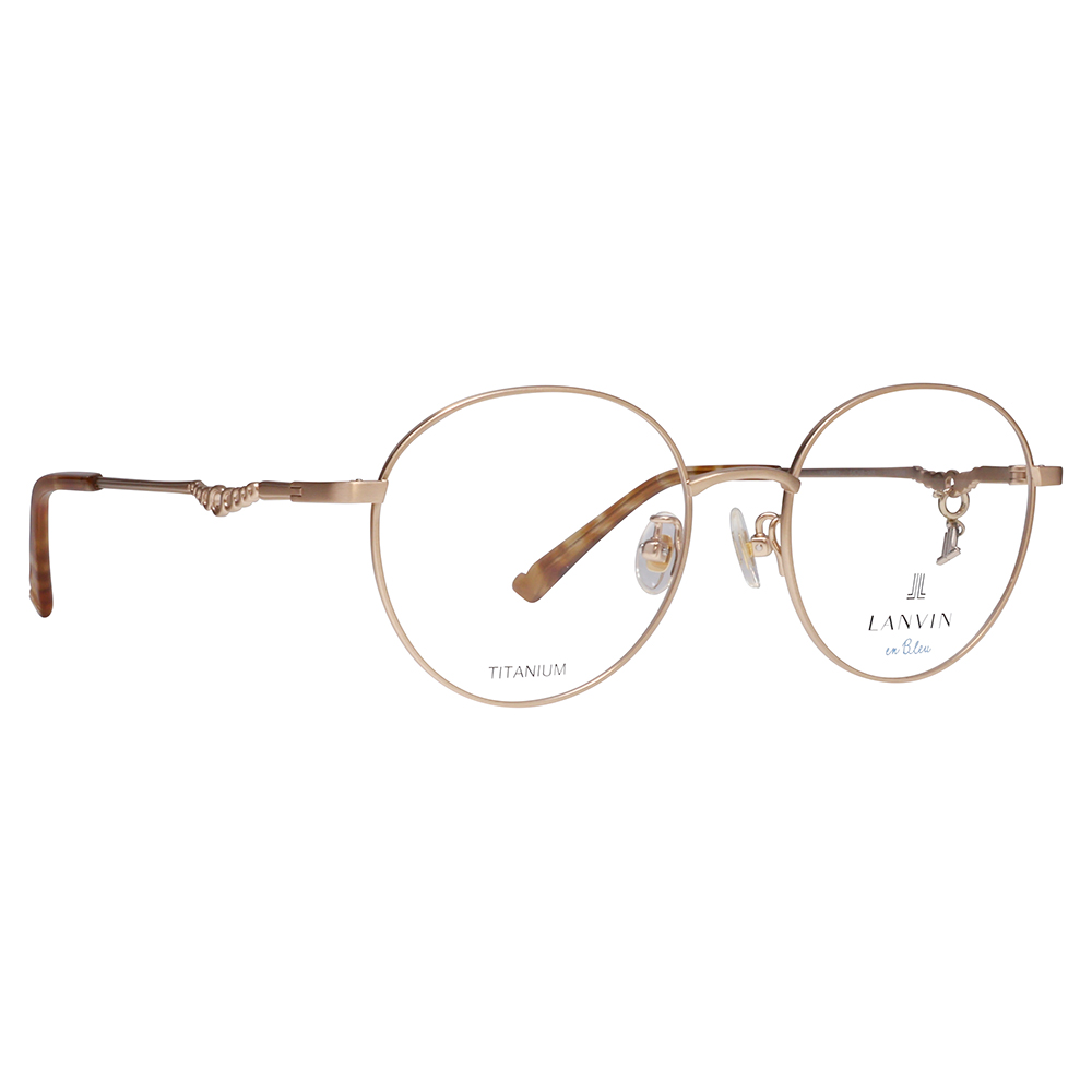 LANVIN en bleu ランバンオンブルー 眼鏡 伊達メガネ VLB006J 0SM6 51 チャーム ラウンド メタル ジャパンモデル レディース | LANVIN en Bleu | 04