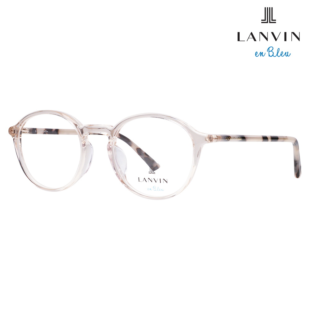 LANVIN en bleu ランバンオンブルー 眼鏡 伊達メガネ VLB015J 01CL 48 ギャラリーダート ラウンド クリアカラー ジャパンモデル レディース | LANVIN en Bleu