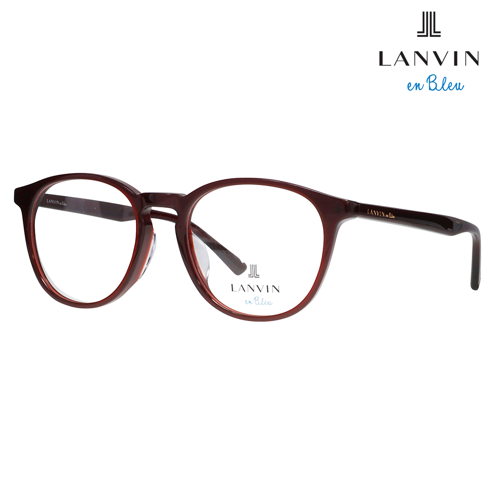 LANVIN en Bleu ランバンオンブルー 眼鏡 伊達メガネ VLB016J 08CD 50 ボストン クリアカラー セル ジャパンモデル レディース | LANVIN en Bleu