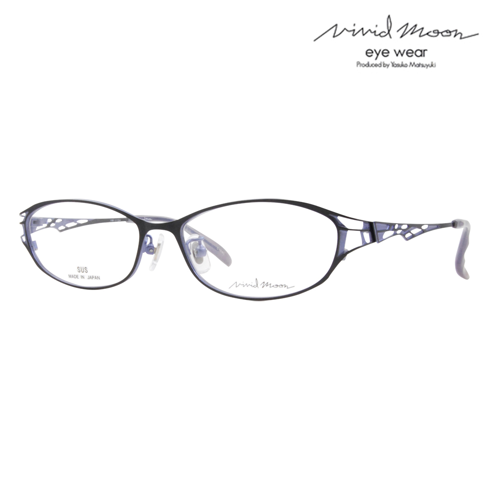 オススメ価格 ビビッドムーン メガネ フレーム VM-11154 045 52 VIVID MOON オーバル メタル レディース 日本製 | Vivid Moon