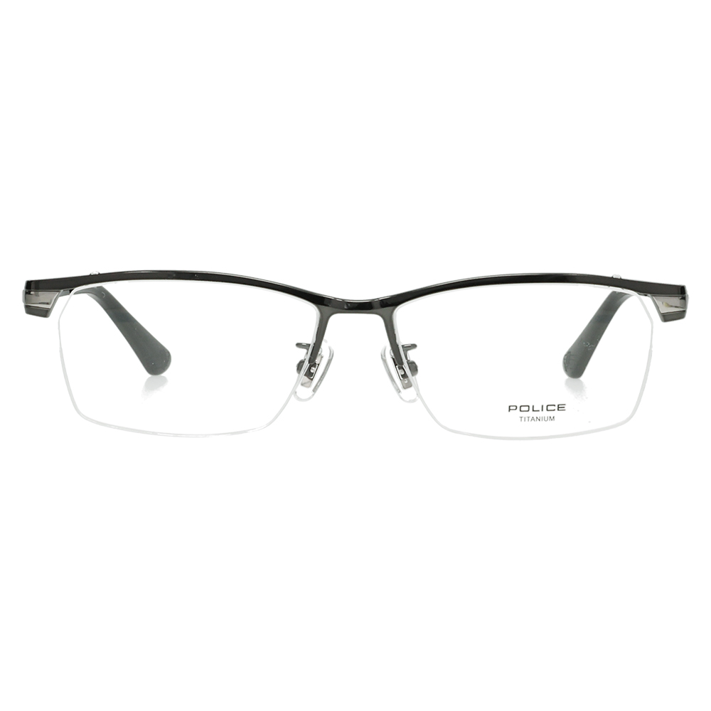 ポリス メガネフレーム サングラス 可視光調光レンズセット POLICE VPLM45J BK11 55 2024年 メンズ ナイロール チタン HOLT HOYA SENSITY センシティ ミラー | POLICE | 01