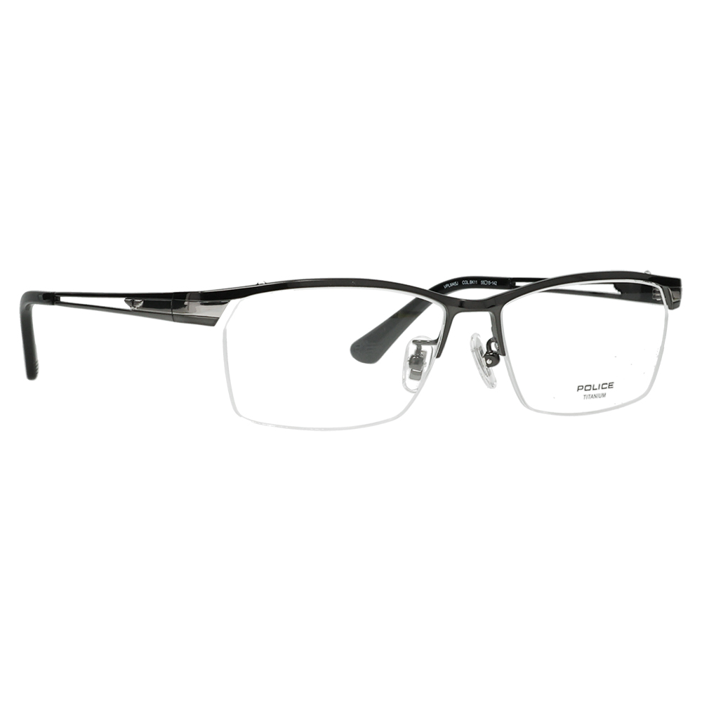 ポリス メガネフレーム サングラス 可視光調光レンズセット POLICE VPLM45J BK11 55 2024年 メンズ ナイロール チタン HOLT HOYA SENSITY センシティ ミラー | POLICE | 04