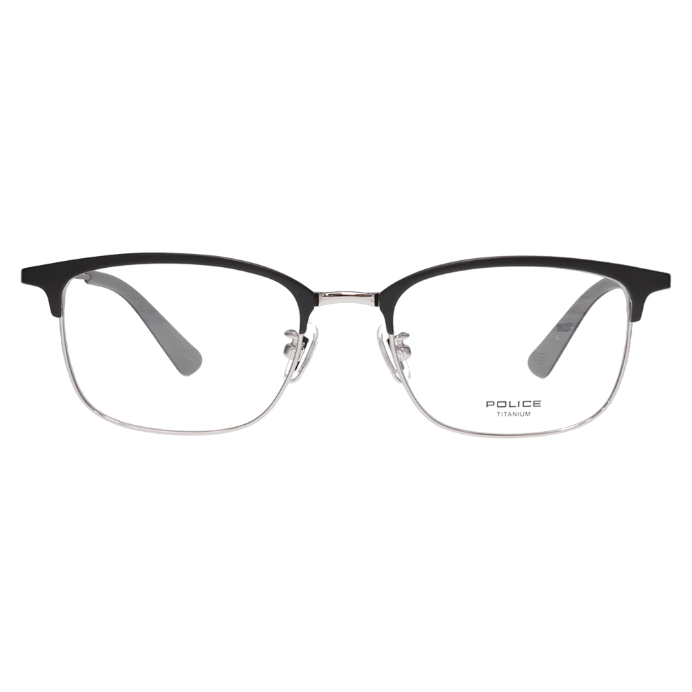 ポリス メガネフレーム POLICE VPLR36J 0S11 52 メンズ ウェリントン メタルブロー チタン ジャパンモデル 伊達 眼鏡 メガネ | POLICE | 01