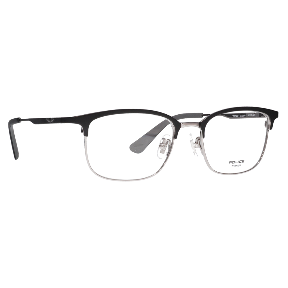 ポリス メガネフレーム POLICE VPLR36J 0S11 52 メンズ ウェリントン メタルブロー チタン ジャパンモデル 伊達 眼鏡 メガネ | POLICE | 04