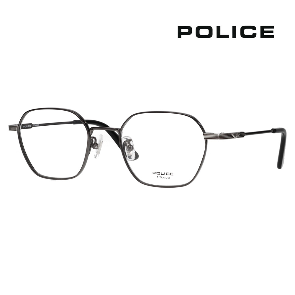 POLICE ポリス 眼鏡 メガネ フレーム VPLR37J-0S1M-50 POLICE（ポリス） メガネフレーム POLICE VPLR37J 0S1M 50 メンズ