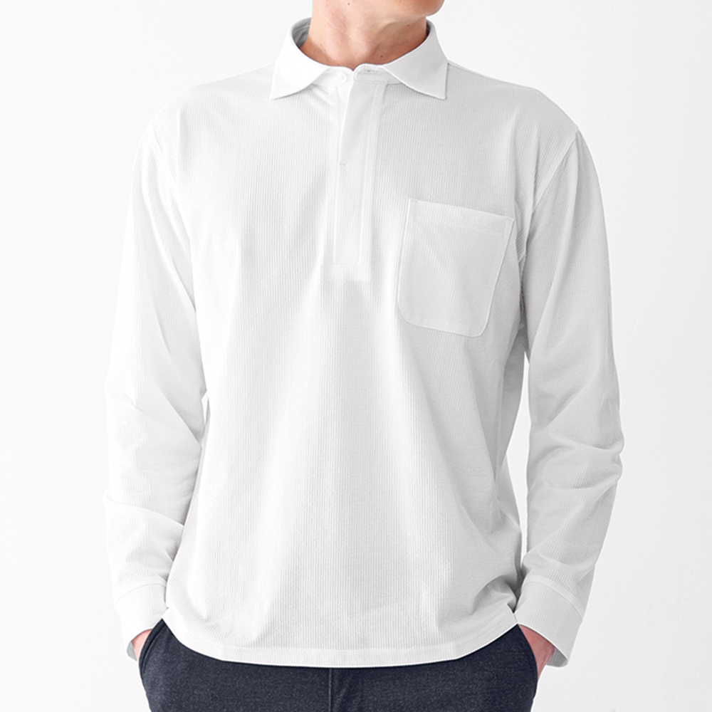 URBAN SQUARE（アーバンスクエア） ポロシャツ 長袖 メンズ サッカー