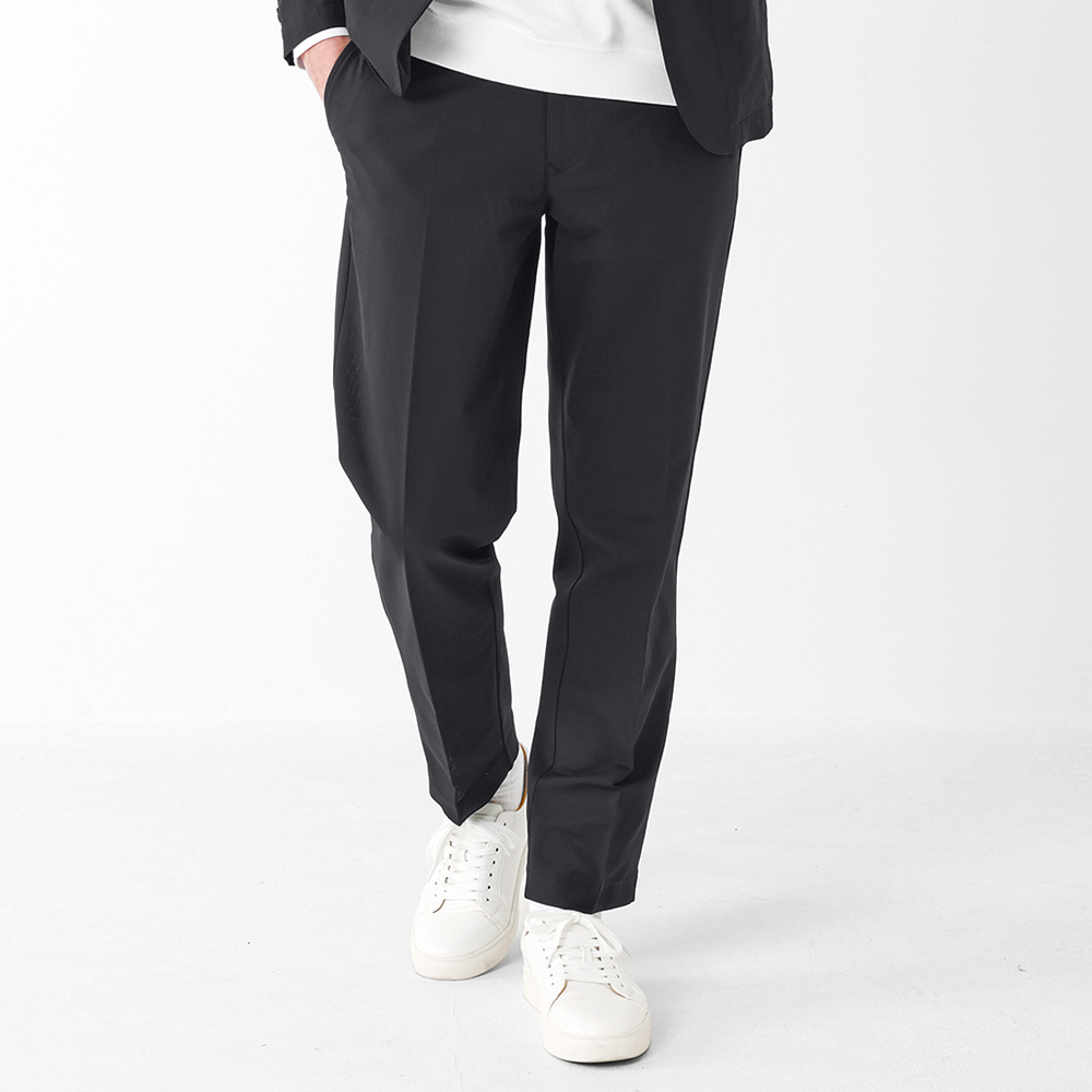 URBAN EDGE スラックスパンツ 黒 URBAN SQUARE（アーバンスクエア） イージースラックス メンズ パンツ