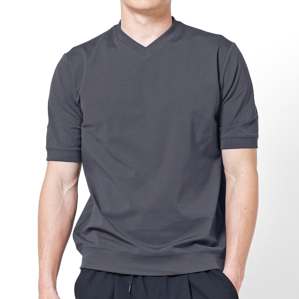 URBAN SQUARE Tシャツ メンズ 半袖 Vネック 接触冷感 涼しい
