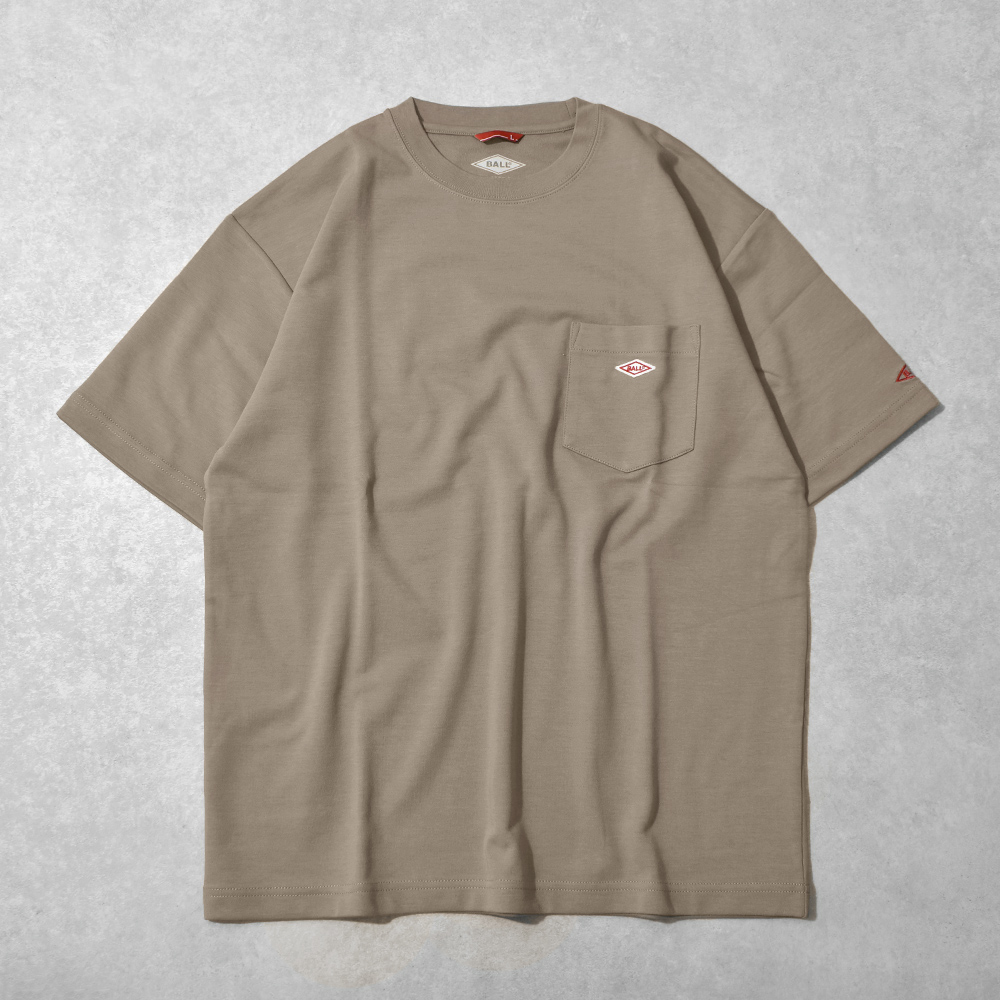 Tシャツ 半袖 メンズ 接触冷感 ユニセックス 涼しい 無地 ロゴ 胸ポケット クルーネック カジュアル シンプル ひんやり らくちん レディース 春 夏 BALL 55731 | BALL（アパレル） | 03