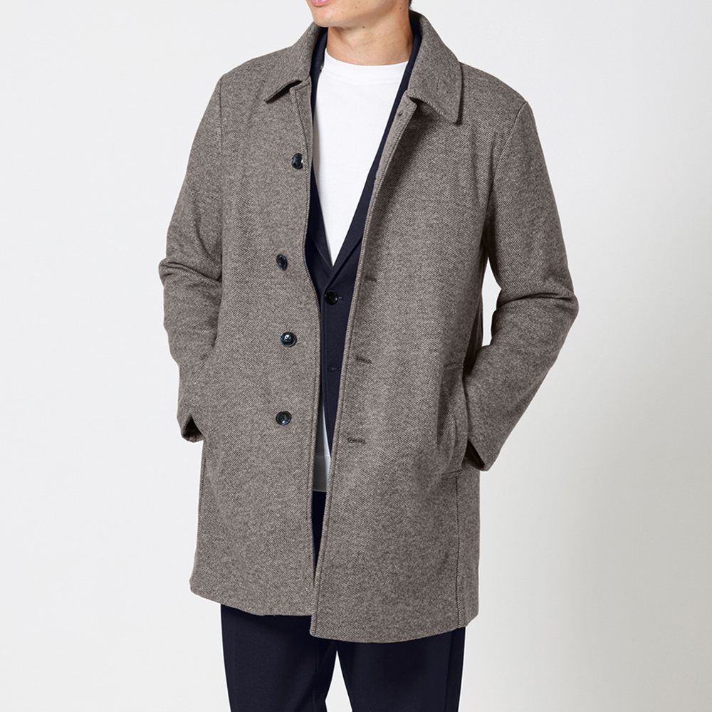 URBAN SQUARE（アーバンスクエア） ステンカラーコート メンズ ウール