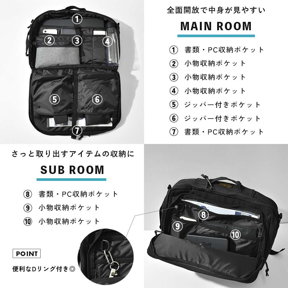 POST GENERAL キャリーオンバッグ 4WAY バックパック ショルダーバッグ