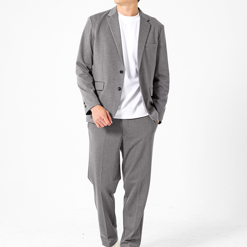 セットアップ ストレッチ伸縮 上下セット テーラードジャケット