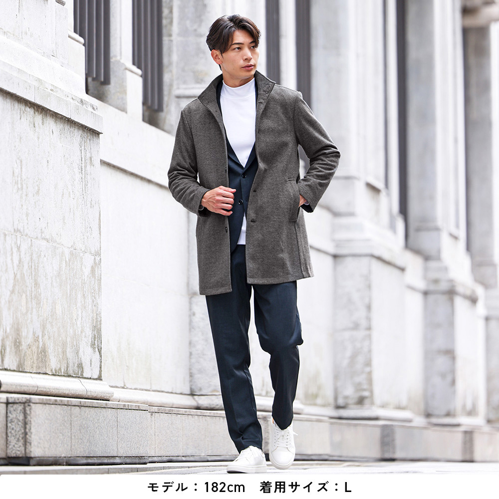 URBAN SQUARE（アーバンスクエア） スタンドコート メンズ ウール